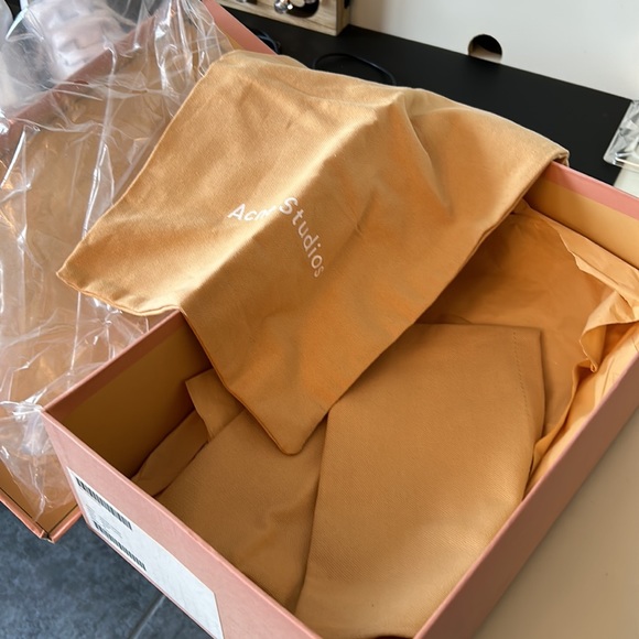 UNISEX ACNE STUDIOS Adrian/Adriana white sneakers ladies size 40 men’s size 7 - Picture 13 of 14